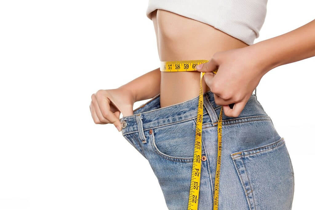 Person showing weight loss progress